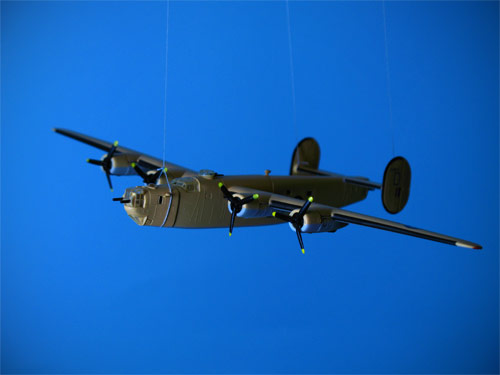 .... Consolidated B-24 with experimental triple string stabilization system ...