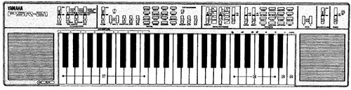 ... my first keyboard - the Yamaha PSR-21 ...