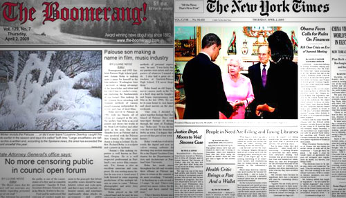 ... Boomerang vs NY Times ...